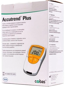 Глюкометр Accutrend Plus вимірювач тригліцеридів глюкози і холестерину (4015630056163)