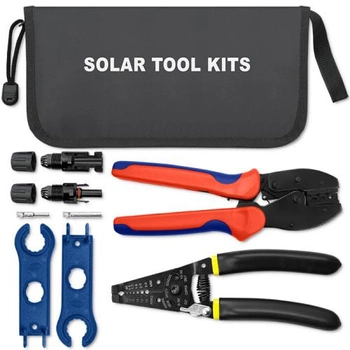 Набір інструментів Qoltec Solar Tool Kit сумісний з роз'ємами MC4 Кримпери + Стрипери
