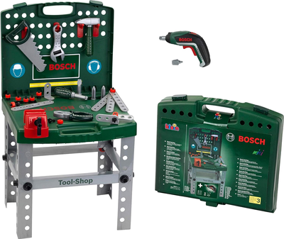 Zabawkowy zestaw narzędzi Klein Warsztat Bosch walizkowy z wkrętarką Ixolino (4009847086761)