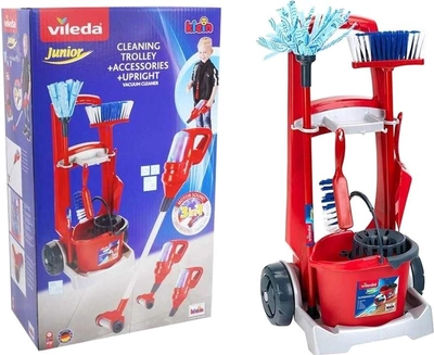 Іграшковий візок для прибирання Klein Vileda з пилососом (4009847067203)
