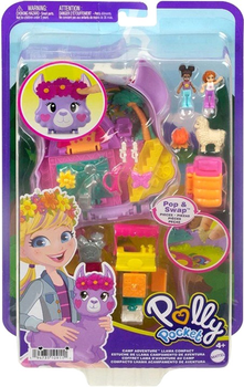 Ігровий набір Mattel Polly Pocket Camp Adventure Llama Compact (0194735109111)