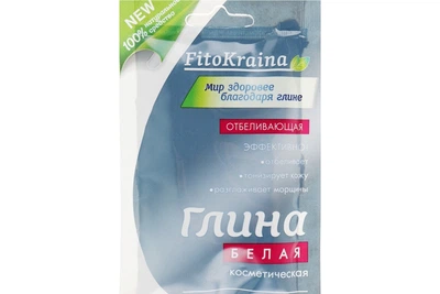 Глина Фітокраїна БIЛА косметична Вiдбiлююча 60 г (4820183150219)