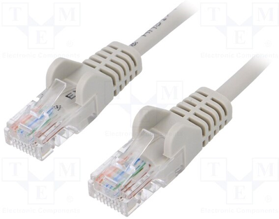 Патч-корд Goobay 68611 Cat 5e U-UTP 0.25 м Сірий (4040849686115)