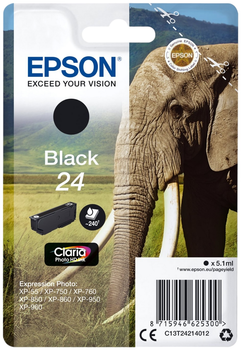 Tusz Epson 24 Black (C13T24214012)