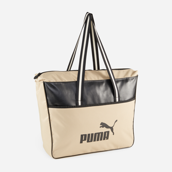 Сумка шопер жіноча Puma Campus Shopper Prairie Tan 9032806 Бежева (4099685706297)