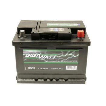 Аккумулятор автомобильный 53Ач 470А "+" справа GIGAWATT, 185755300