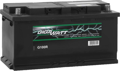 Аккумулятор автомобильный 100Ач 830А "+" справа GIGAWATT, GW 0185760002