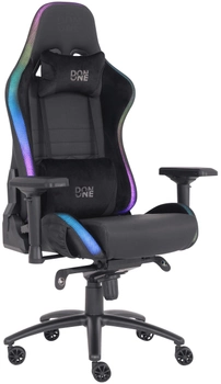 Ігрове крісло Don One Valentino Super з RGB підсвічуванням чорне (5711336031860)