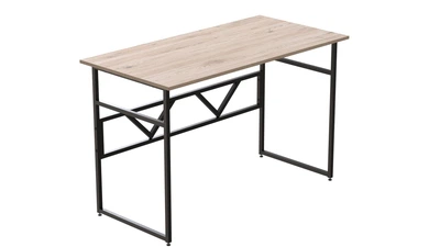 Компьютерный стол Ferrum-decor Раян 75x140x60 черный ДСП Дуб Сан-Марино 16мм