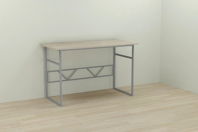 Компьютерный стол Ferrum-decor Раян 75x140x60 серый ДСП Дуб Сонома 16мм