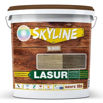 Декоративно-защитная лазурь для обработки дерева LASUR Wood SkyLine 10 л (hoz0010458)