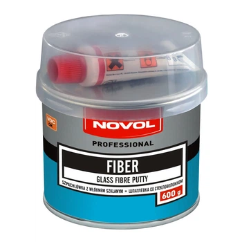 Шпаклевка автомобильная со стекловолокном Novol FIBER 0.6 кг