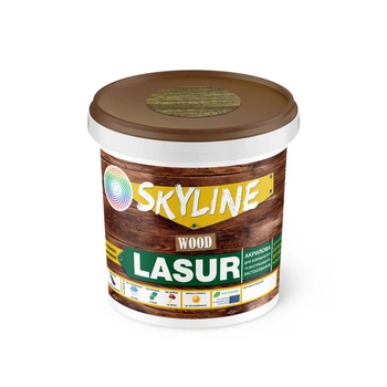 Лазурь для дерева Skyline LASUR Wood декоративно-защитная Дуб темный 0.4 л