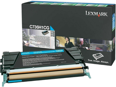 Тонер-картридж Lexmark C736/X736/X738 Cyan (734646148795)