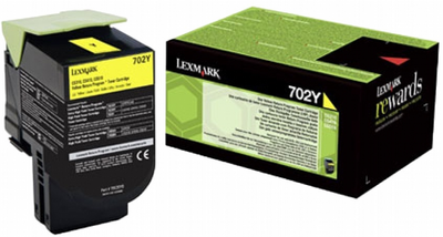 Toner Lexmark 702Y Yellow (734646436601)