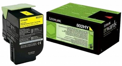 Toner Lexmark 802HY Yellow (734646477901)