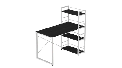 Письменный стол Ferrum-decor Серии Конект c этажеркой 75x120x60 белый ДСП Сосна Кембра 16мм (XK00192)