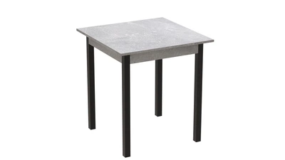 Стол кухонный Ferrum-decor Агата 75x70x70 Черный ДСП Бетон 16мм (AGA0014)