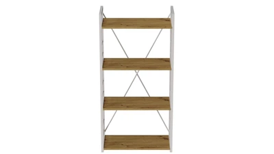 Этажерка 4/60 Ferrum-decor Серии Конект 120x60x28 белый ДСП Дуб Артизан 16мм (FRD-104244)