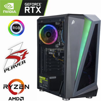 Игровой Компьютер 1stPlayer - Ryzen 5 3600/ GeForce RTX 3050 6ГБ / 16ГБ DDR4 / SSD 1ТБ