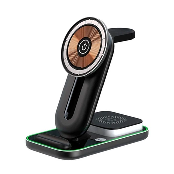 Беспроводная зарядная док-станция Qi 4in1 Magnetic Wireless Charger XYJ A8 Phone