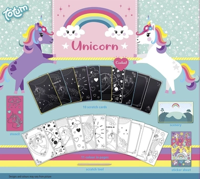 Zestaw kreatywny Totum Unicorn Scratchbook (8714274071605)