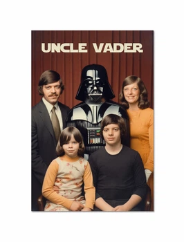 Постер плакат FNBK Дядя Вейдер (Star Wars, Звездные войны) 50x70 см