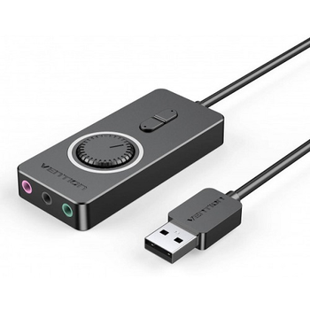 Звукова плата USB Vention CDRBB Audio USB - 3х3.5мм jack 0.15m Volume Control