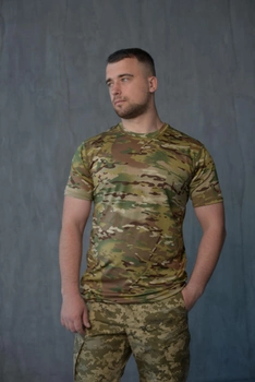 Мужская футболка Jersey потоотводящая эластичная кроя мультикам 44