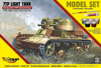 Збірна модель Mirage Hobby 835094 7TP Polish Light Tank 1:35 (5901463835947)