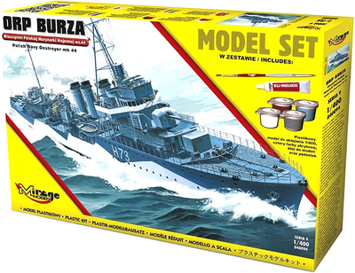 Model do składania Mirage Hobby ORP Burza 1:400 (5901463840941)