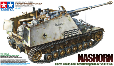 Збірна модель Tamiya Nashorn Pak43/1 auf Geschützwagen III/IV 1:35 (4950344353354)