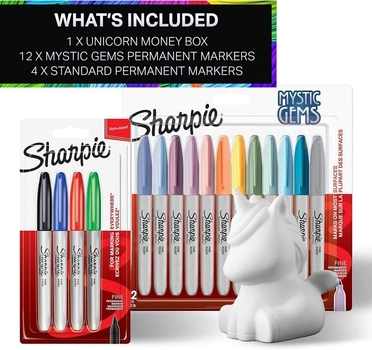 Набір для розмальовування Sharpie Permanent Marker Pens Unicorn (3026981644115)