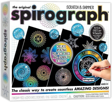 Набор для творчества PlayMonster Spirograph Scratch and Shimmer (0819441010352)
