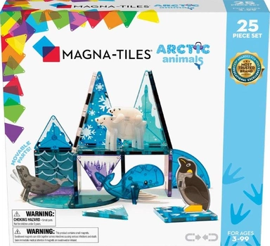 Магнітний конструктор Magna Tiles Arctic Animals 25 деталей (0850025176026)