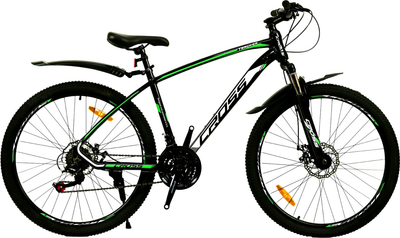 Велосипед Cross 29" Tracker 2022 Рама 18" Black-Green (29CTA-004942)