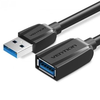 Удлинитель USB-USB 3.0 Vention F/M Flexible Round 5Gbps 3m Black (VAS-A45-B300)