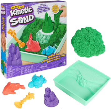 Кінетичний пісок Spin Master Sandbox Зелений 454 г (0778988404942)