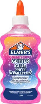 Клей з блискітками Elmer's для слаймів Рожевий 177 мл (3026980772529)