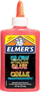 Клей Elmer's для слаймів, що світиться, Рожевий 147 мл (3026981620799)