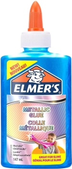 Клей Elmer's Metallic Glue для слаймів Блакитний 147 мл (3026981095030)