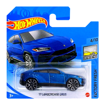 Машинка Базова Hot Wheels '17 Lamborghini Urus Factory Fresh 1:64 GRY29 Metallic Blue