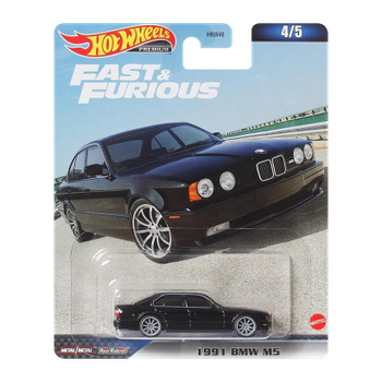 Машинка Premium Hot Wheels 1991 BMW M5 Fast & Furious 1:64 HNW46/HKD28 Black