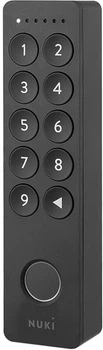 Считыватель электронный Nuki Keypad 2.0 из Fingerprint доступ по отпечатку пальца + код Черный (NUK-220931)