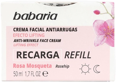Krem do twarzy Babaria Rosa Mosqueta Crema Facial Anti-Arrugas Vegano Relleno na dzień 50 ml (8410412100564)