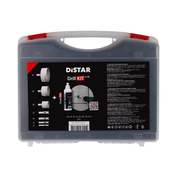 Набор сверл по керамограниту Distar DrillKIT 6-70 + CoolGEL (89568442140)
