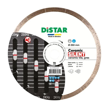 Круг алмазный отрезной Distar 1A1R 250X25,4 Ceramic Silent (10170516021)