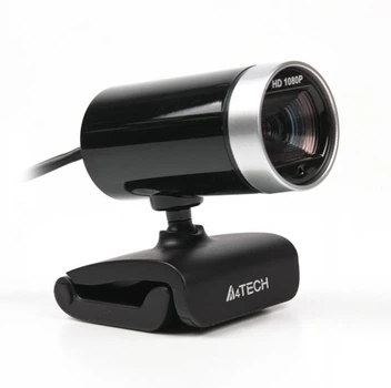 Веб-камера A4Tech PK-910H (Silver+Black), Full-HD 1080p, USB 2.0, встроенный микрофон