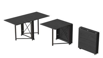 Стол-книжка трансформер Орион 2 Ferrum-decor 750x1520x730 Черный металл ДСП Сосна Кембра 16 мм (ORI203)