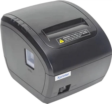 POS-принтер Xprinter XP-Q838L (термодрук, 230 мм/с, стрічка 80 мм, USB+Lan, авторізак, чорний)